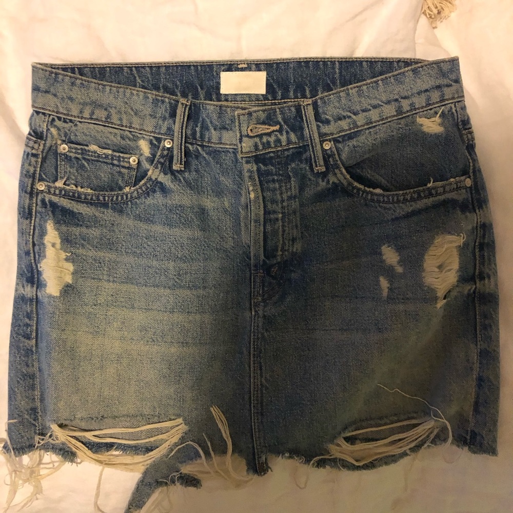 Mother Denim Jean Skirt - Picture 2 of 4